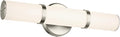 Kichler Rosh 18" LED Bathroom Vanity Light Fixture with White Glass in Brushed Nickel, Modern Minimalist Bath Bar for Mirror, Dimmable (18" W x 5" H), 55187NILED