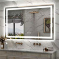 50x36 LED Lighted Bathroom Mirror for Wall, Large Vanity Mirror with Lights, Dimmable, Anti-Fog, Shatter-Proof, ETL Listed (Front lit + Backlit)