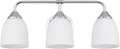 Chrome 3-Light Traditional Bathroom Vanity Light Fixtures Over Mirror, Modern Vanity Lights for Living Room, Standard E26 Base, Chrome