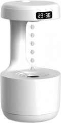 Humidifiers for Bedroom, 800ml Cool Mist Air Humidifie, Anti-Gravity Digital Humidifier with LED Display, Quiet Knob Control for Bedroom, Plants, Nursery, Office - White