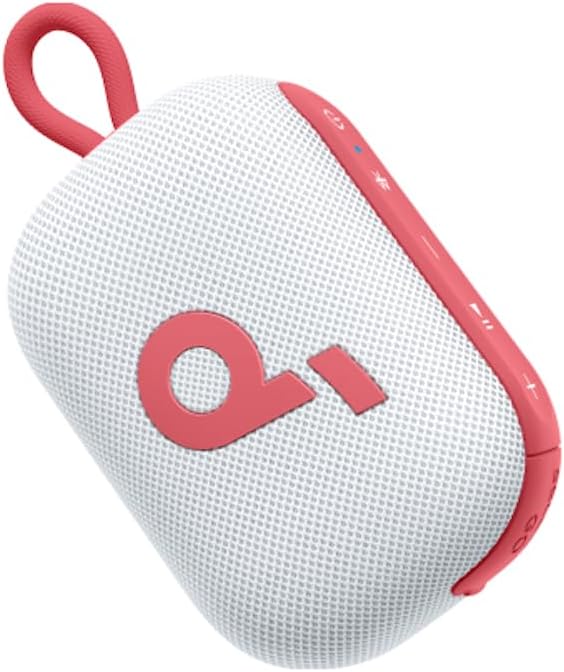 Soundcore Select 4 Go Bluetooth Shower Speaker by Anker, IP67 Waterproof/Dustproof, Portable, Wireless, 20H Playtime, Floatable, Powerful Sound, Electronics for Outdoors/Home/Office/Travel/Party-Red