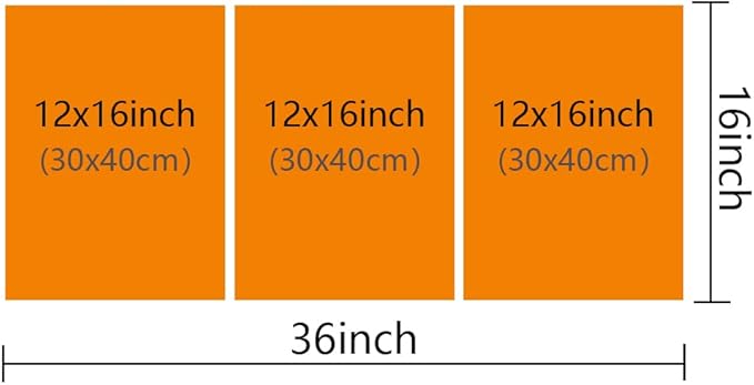 TUMOVO Modern City with Wireless Network Connection Wall Art Canvas Print 3 Pieces CPU Concept Artwork Wall Decor for Bedroom Technology Science Paintings Wall Art Framed Ready to Hang (36" Wx16 H)