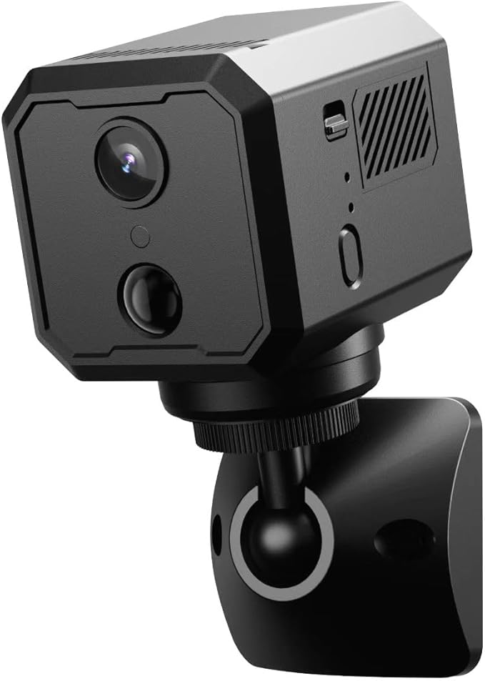 2K WiFi Indoor Camera with 64GB SD Card, Battery Powered Security Cam, 180-Day Standby, Night Vision, Real-Time Alert, Baby Monitor, Pet Cam for Home or Office, App Controled Movtion