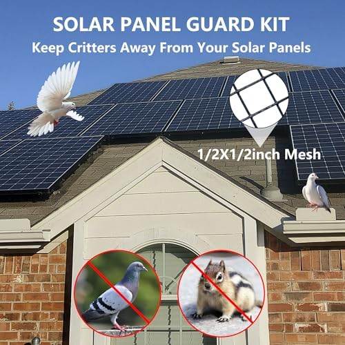 Critter Guard for Solar Panels, 10 in x 100 ft Solar Panel Bird Guard Mesh