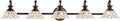 XIEDUN 37.4" 5 Light Vanity Light for Bathroom (Exclude G9 Bulb) Black Vanity Lights for Bathroom