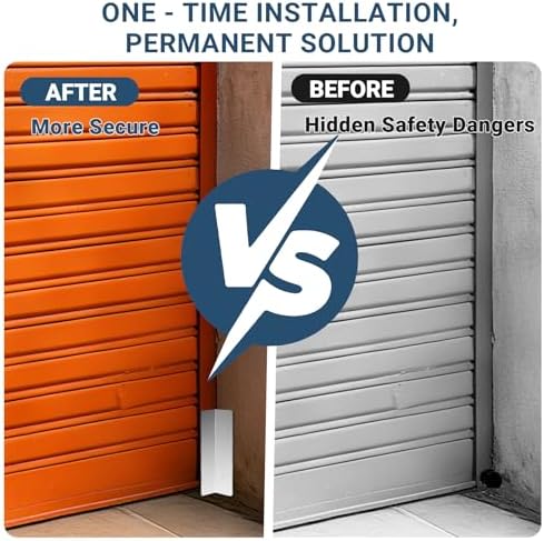 4 Pcs Heavy Duty Stainless Steel Garage Door Rodent and Snake Guard, Permanent Seal Protection Kit, Fits Most Standard Garage Doors