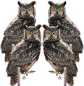 4PCS Hanging Flat Fake Owl to Keep Pigeon Away from Balcony