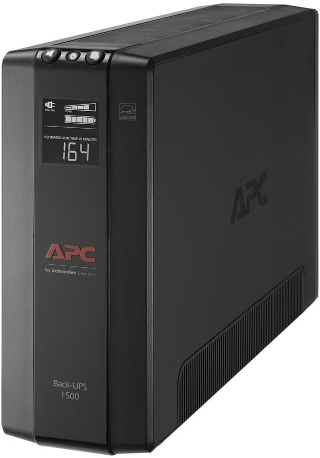 APC Back-UPS Pro 1500VA UPS Battery Backup & Surge Protector, BX1500M Backup Battery Power Supply