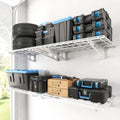 FLEXIMOUNTS 4-Pack 2x3ft Garage Shelving, 24"x72" Storage Shelves, White