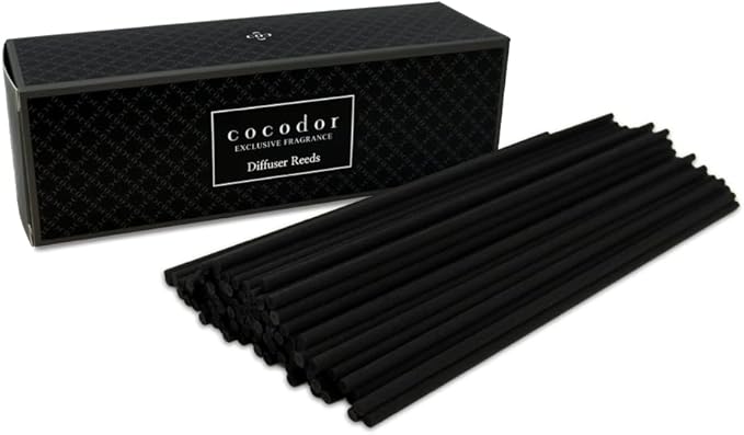 Cocod'or COCODOR Diffuser Black Fiber Reed Sticks(100pcs, 8" x 4mm) / Diffuser Oil Refill, Home Fragrance, Aromatherapy, Reed Diffuser Set, Sticks for Reed Diffusers, Office Décor, Decoration