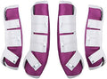 Harrison Howard Horse Fly Boots Leg Guards Fly Boots Protection Set of 4 Amethyst Large Full Size