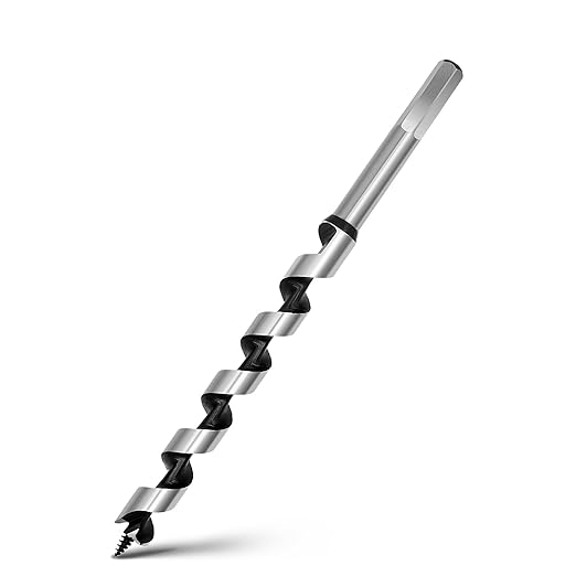 5/8 x 11.8 inch Auger Drill Bit for Wood,16mmx300mm Hex Shank Ship Auger Bit for Soft Wood, Hard Wood, Plastic, Composite Materials and DIY Projects