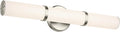 Kichler Rosh 24.25" LED Bathroom Vanity Light Fixture with White Glass in Brushed Nickel, Modern Minimalist Bath Bar for Mirror Lighting (24.25" W x 5" H), 55188NILED