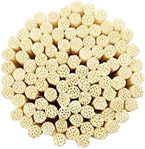 LOVSPA Reed Diffuser Sticks, Set of 80 Wood Rattan Replacement Reed Sticks for Diffuser Oil Bottles, 10 Bundles of 8 (8 inch)