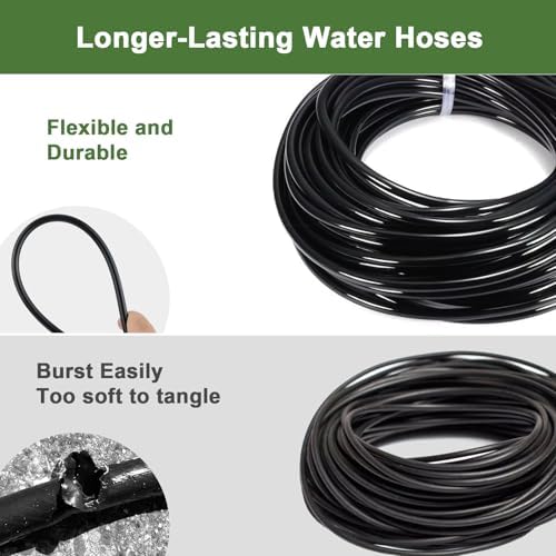 Drip Irrigation Kit for Garden, Quick-Connect Plant Watering System 250FT
