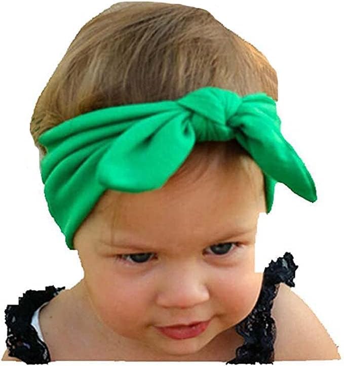 Baby Girl's Cute Toddler Bow Headbands Bowknot Rabbit Hairband Headwear for Daily Life Travel Photography (Yellow)