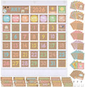 Sinload Classroom Calendar Pocket Chart White, Rustic