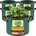 Jorvila 5-Pack 10 Gallon Grow Bags