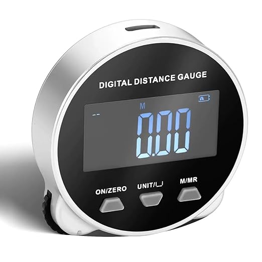 Digital Measuring Wheel USB Rechargeable 652.8ft/199m High Precision Measurement with LCD Display Portable Smart Distance Measurer for Flat Curved Diameter Irregular Surfaces