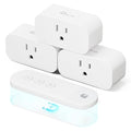 TREATLIFE 3Pack Mini Remote Control Outlet Plug with Magnetic Remote, 15A/1800W Wireless Light Switch for Lamps, Fans, Household Appliances, No Hub Required, 2 Years Warranty