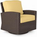 Covers & All Cabo Swivel Glider Club Chair, 8 mm Willow Flat Wicker Patio Furniture with Sunbrella Cushions, UV & Fade Resistant Outdoor Furniture Accent Chair Motion (32.5" L x 31" W x 33" H)