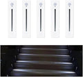 5Pcs Motion Sensor Stair Lights Embedded LED Step Lights, 3W AC85-265V Waterproof Recessed Light Fixtures for House/Wall Cavity/Hallway/Stair/Corner/Decks 4000K Sand White