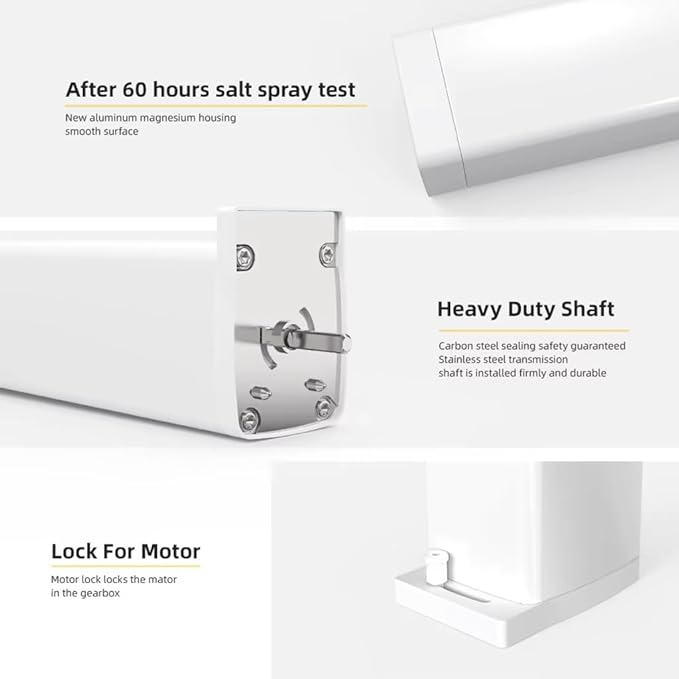 Pre-Assembled Motorized Curtain Track with Remote, 1.8N Automatic Curtain Opener System, Dry Contact Electric Curtains for Smart Home & Commercial Automation (7 meters (275.6 inches))