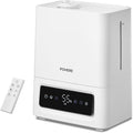 FOHERE 6L Humidifiers for Bedroom, 60H Cool Mist Humidifier for Large Room, 28dB Ultra-Quiet Runtime for Baby, Indoor, Plants, Smart Humidity Sensor, 16H Timer, Night Light, Oil Diffuser, White
