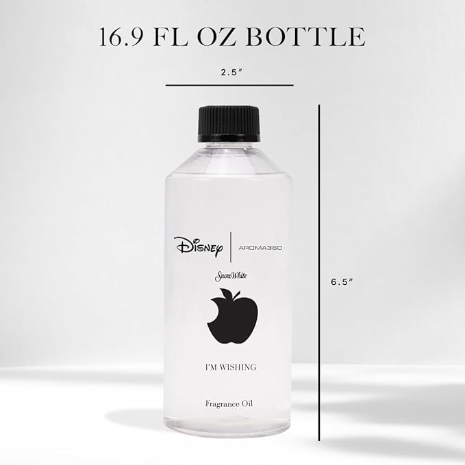 Aroma360 | Disney | I’m Wishing Fragrance Oil Blend | Princess Snow White | Luxury Essential Oil Diffuser | Aromatherapy Scent Diffuser Oil | Orange, Aldehydes & Jasmine 16.9 fl oz, 500mL