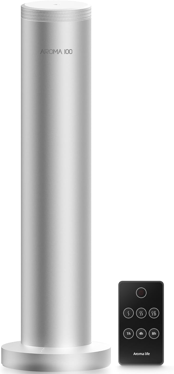 Hotel Scent Diffuser Machine -Remote Control -Cordless Rechargeable Diffuser for Whole House- Scent Air Machine for Home -Super Quite Waterless Essential Oil Diffuser for Large Room, Studio Office