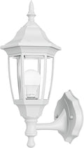 EMART Outdoor Front Porch Light, Exterior Anti-Corrosion, Waterproof Aluminum & Glass Shades Wall Lamp Fixture, Modern Sconce Lantern for Outside, House, Garage - 1 Pack, Gold （Bulb Included）