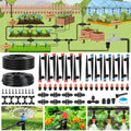 240FT Drip Irrigation System for Garden, 2026 Upgraded Quick-Connect Automatic Garden Watering System with 1/2" & 1/4" Tubing and Adjustable Nozzle Emitters for Greenhouse, Yard, Lawn, Raised Bed