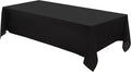 Rectangle Tablecloths 60x84 Inch 1 Pack Black Tablecloth Washable Decorative Linen Polyester Table Cloths for Dining Table Banquets Buffet Parties and Wedding