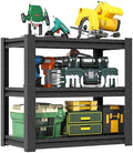 Garage Shelving, Garage Adjustable Storage Shelves 3 Tier Storage Shelves, Heavy Duty Shelving, 31.5" H*23.6" W*15.7" D,Black