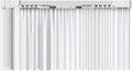 Rechargeable Motorized Curtain Tracks,Remote Control Smart Motorized Curtain Rail, Smart Curtain Opener Curtain Rod Compatible with Alexa Google Home (Zigbee Motor—2M (78.7in) Track)