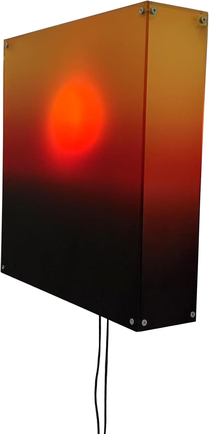 Mindfulness Wall Lamp Features Manual Sun Sunrises Sunset Hanging Light for Serenes Home Atmospheres Acrylic Wall Light