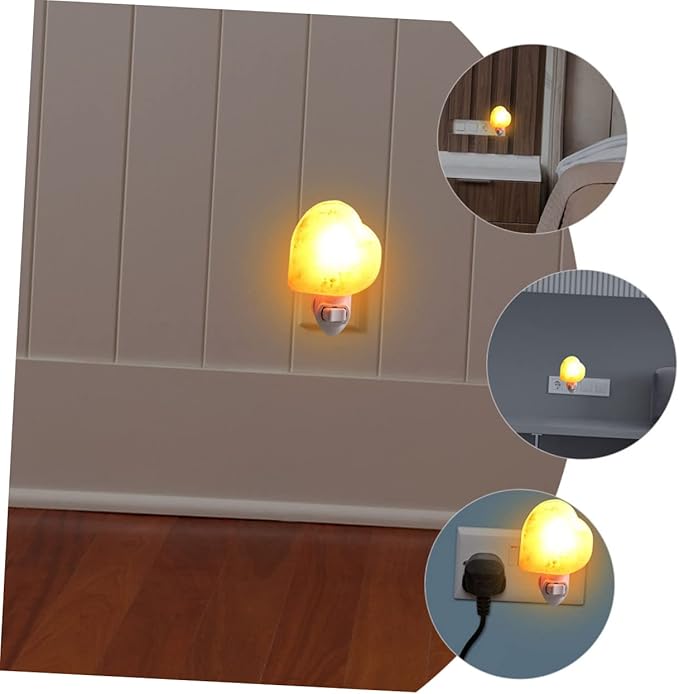 Ciieeo Led Night Shape Crystal Bathroom Home Decor Plug Night Plug Relaxing Atmosphere