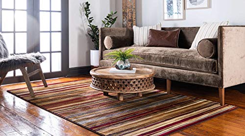 Unique Loom Barista Collection Area Rug - Icatu (2' 2" x 3' 1" Rectangle, Beige/ Brown) - size: 2'2" x 3'1" (Rectangular)