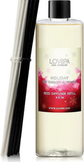 LOVSPA Holiday Red Currant & Woods Diffuser Oil - Essential Oils for Diffuser Refill & Air Freshener Room Spray - Long-Lasting & Natural Home Fragrance, Scented Oil for Diffusers, USA Made, 8 oz