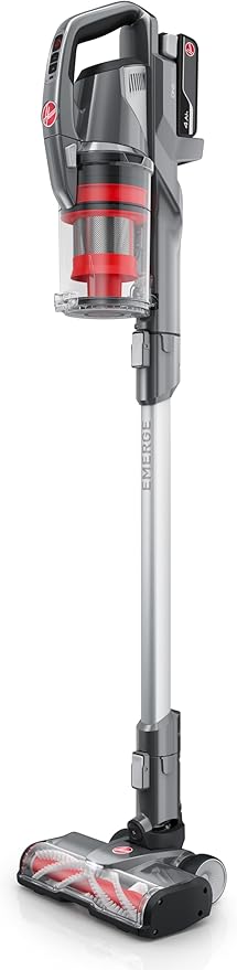 Hoover ONEPWR WindTunnel Emerge Cordless Stick Vacuum Cleaner, Lightweight Stick Vac, Powerful and Quiet Cleaning, Self Standing, No Wall Mount Required, Cordless Vacuum Cleaners for Home Use