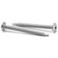 #8 x 2" Sheet Metal Screws 100PCS 410 Stainless Steel Truss Head Fast Self Tapping Screws by SG TZH
