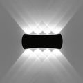 Kawell 8W Modern Wall Sconces LED Wall Light Up Down Indoor Outdoor Aluminum Wall Lamp LED Waterproof IP65 for Bedroom Living Room Bathroom Stairs Hallway Corridor Porch, Black 6000K