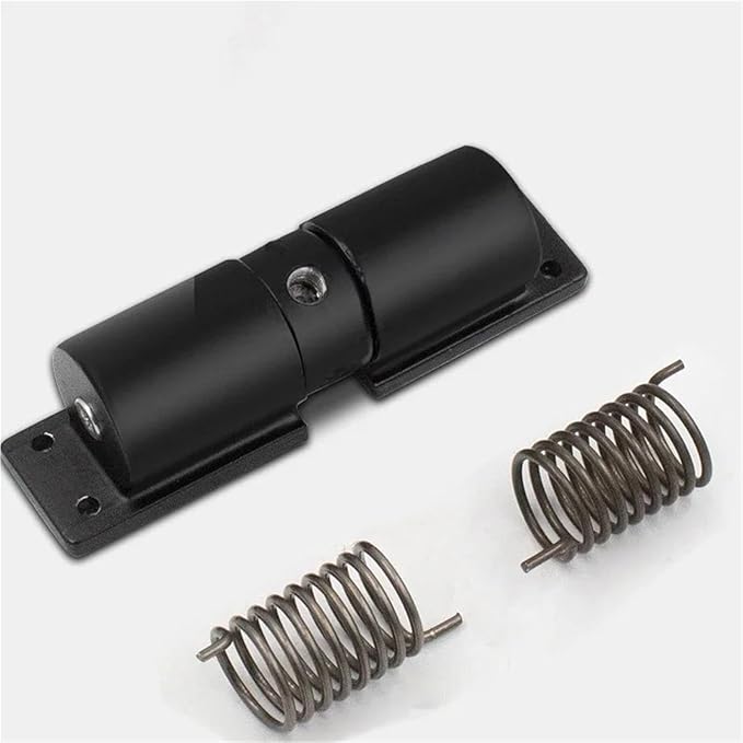 Automatic Adjustable Closer Surface Mounted Automatic Heavy Duty Safety Spring Closer for Interior Exterior Black Door Closer 1Pcs(White)
