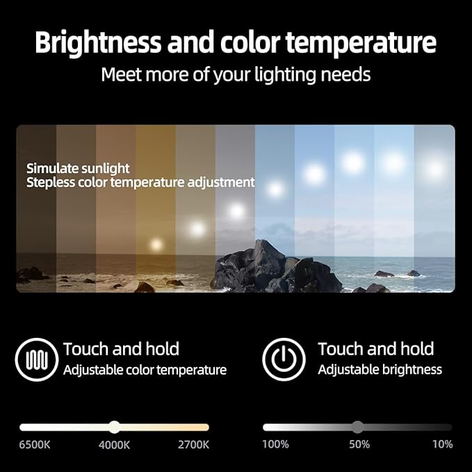 Black LED Mirror for Bathroom, 32"x24" Smart Bathroom Mirror with Lights, Motion Sensor, Anti-Fog, Stepless Dimmable & 3-Color, Backlit Wall Mirror, Rounded Corner, CRI≥93, UL-Listed