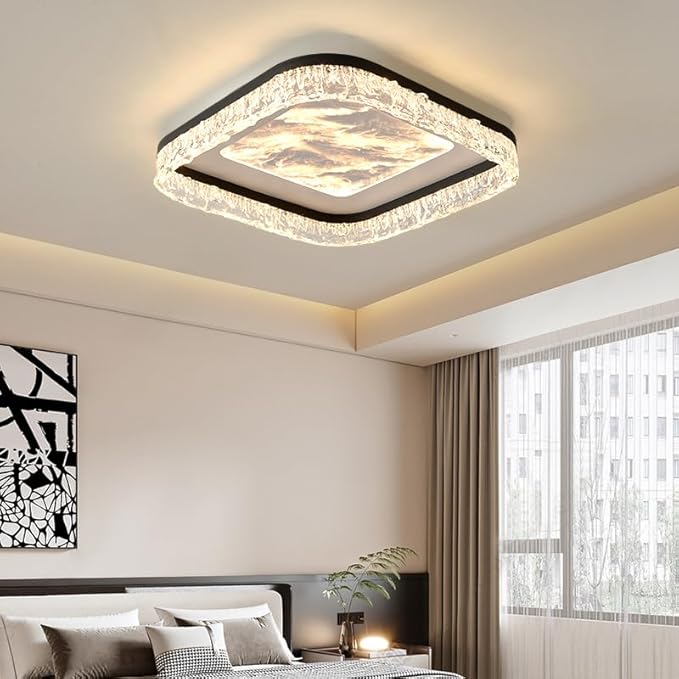 Pendant Lights, Nordic Decoration Home Bedroom Decor Smart led Lamps Ceiling Lights for Living Room Indoor Lighting lamparas(B Style,Remote Control)