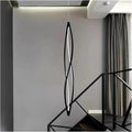 Pendant Lights, Modern Home Decor Led Lights Pendant Light Lamps Forstaircase Chandeliers for Living Room Hanging Indoor Lighting(APP with RC Dimmable,Black 150cm)