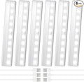 6 Pack Motion Sensor Closet Lights, 10 LED Stick-on Anywhere Magnetic Portable Wireless LED Under Cabinet Lights, Rechargeable Battery Night Light Bar for Closet Kitchen Hallway Stair