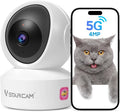 VSTARCAM 5G Security Camera Indoor, 4MP 2.5K Pet Camera with Speaker for Dog/Cat, Baby Monitor with Phone App, Dual-Band WiFi, Auto Tracking, IR Night Vision, 2-Way Talk, Cloud & SD Card Storage