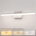 L LOHAS LED 23.6-Inch Bathroom Vanity Light Bar Over Mirror, Brushed Nickel Modern Bathroom Light Fixtures, 3CCT Adjustable LED Vanity Lights for Living Room Wall