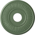 15 3/4"OD x 3 7/8"ID x 3/4"P Berkshire Ceiling Medallion (Fits Canopies up to 7"), Hand-Painted Athenian Green